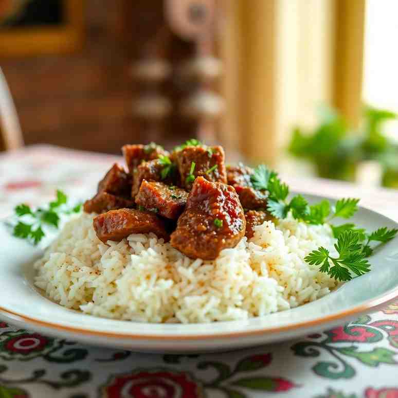 Afghan Mastawa Best Lamb Over Rice Recipe